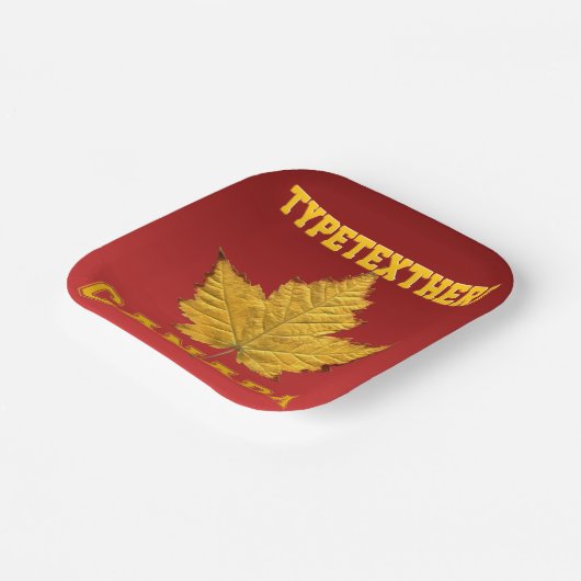 Canada Borden Gepersonaliseerd Canada Team Paper B Papieren Bordje (Gebogen)