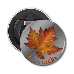 Canada Bottle Open Canada Maple Leaf Souvenirs Button Flesopener