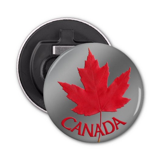 Canada Bottle Open Canada Maple Leaf Souvenirs Button Flesopener (Voorkant)