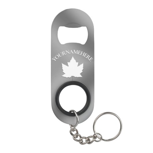 Canada Bottle Open Canada Maple Leaf Souvenirs Mini Flessenopener (Achterkant)