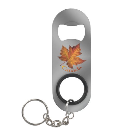 Canada Bottle Open Canada Maple Leaf Souvenirs Mini Flessenopener (Voorkant)