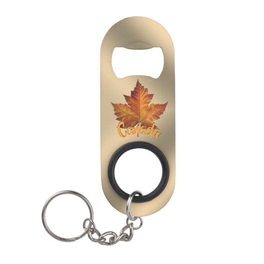 Canada Bottle Open Canada Maple Leaf Souvenirs Mini Flessenopener (Voorkant)