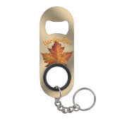 Canada Bottle Open Canada Maple Leaf Souvenirs Mini Flessenopener (Achterkant)
