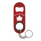 Canada Bottle Open Canada Maple Leaf Souvenirs Mini Flessenopener (Achterkant)