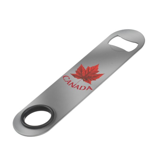 Canada Bottle Open Canada Maple Leaf Souvenirs Speed Flessenopener (Voorkant Gekanteld)