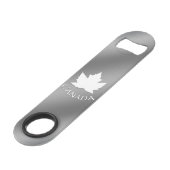 Canada Bottle Open Canada Maple Leaf Souvenirs Speed Flessenopener (Voorkant Gekanteld)