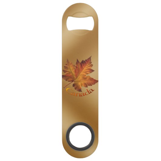 Canada Bottle Open Canada Maple Leaf Souvenirs Speed Flessenopener (Voorkant)
