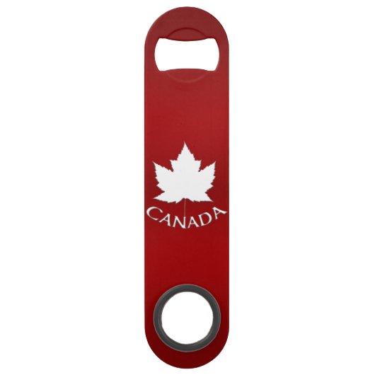 Canada Bottle Open Canada Maple Leaf Souvenirs Speed Flessenopener (Voorkant)