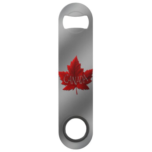 Canada Bottle Open Canada Maple Leaf Souvenirs Speed Flessenopener (Voorkant)