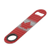 Canada Bottle Open Canada Winter Print Souvenirs Speed Flessenopener (Voorkant Gekanteld)