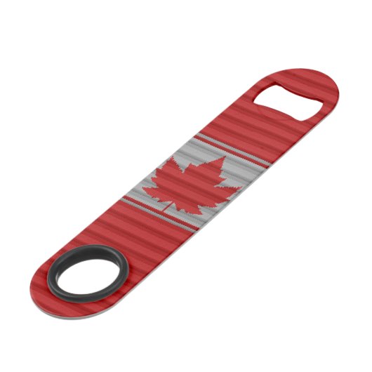 Canada Bottle Open Canada Winter Print Souvenirs Speed Flessenopener (Voorkant Gekanteld)