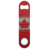 Canada Bottle Open Canada Winter Print Souvenirs Speed Flessenopener (Voorkant)