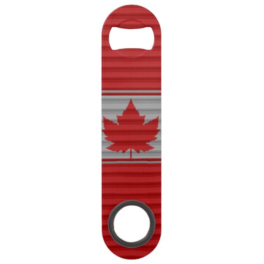 Canada Bottle Open Canada Winter Print Souvenirs Speed Flessenopener (Voorkant)