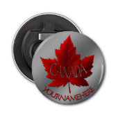 Canada Bottle Open Custom Canada Souvenirs Button Flesopener (Voorkant)
