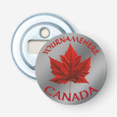 Canada Bottle Open Custom Canada Souvenirs Button Flesopener (Voorkant)