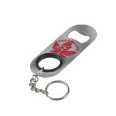 Canada Bottle Open Custom Cool Canada Souvenirs Mini Flessenopener (Achterkant Gekanteld)