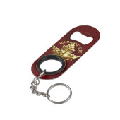 Canada Bottle Open Custom Gold Canada Souvenirs Mini Flessenopener (Achterkant Gekanteld)