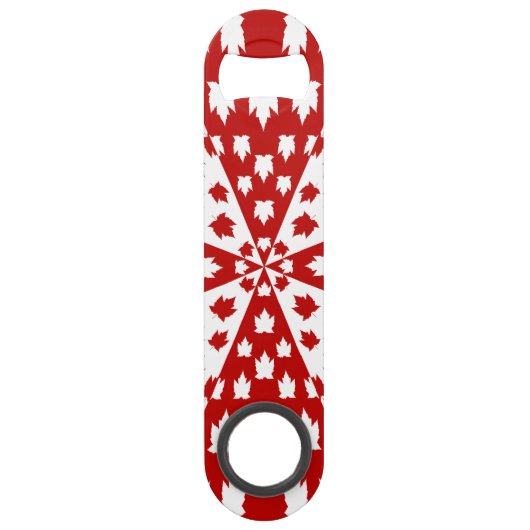 Canada Bottle Open Funky Canada Souvenirs Speed Flessenopener (Achterkant)