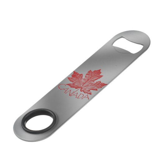 Canada Bottle Opener  Canada Souvenirs Speed Flessenopener (Voorkant Gekanteld)
