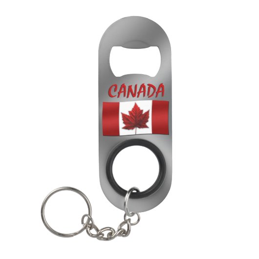 Canada Bottle Opener Custom Canada Flag Souvenir Mini Flessenopener (Voorkant)