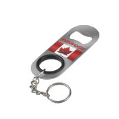 Canada Bottle Opener Custom Canada Flag Souvenir Mini Flessenopener (Achterkant Gekanteld)