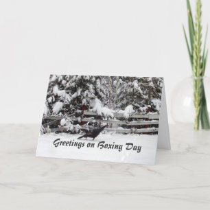 Canada Boxing Day Groet Turkije Kaart