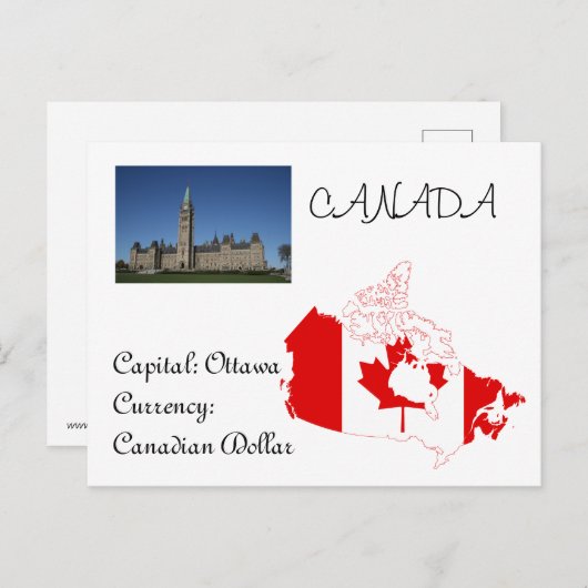 Canada Briefkaart (Voorkant / Achterkant)