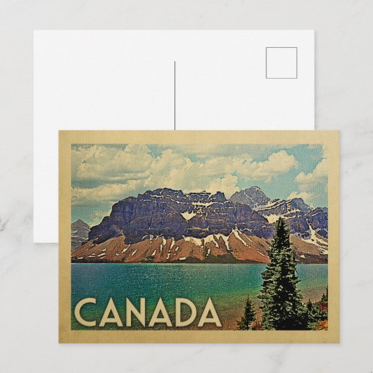 Canada Briefkaart Vintage Travel (Voorkant / Achterkant)