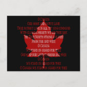 Canada Briefkaarten Canada Anthem Souvenir Briefka (Voorkant)