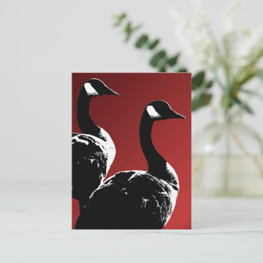 Canada Briefkaarten Custom Canada Goose Briefkaart (Staand voorkant)