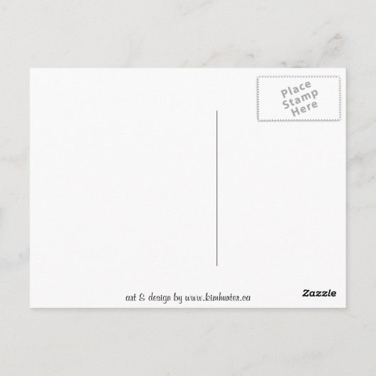 Canada Briefkaarten Custom Canada Goose Briefkaart (Achterkant)