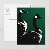 Canada Briefkaarten Custom Canada Goose Briefkaart (Voorkant / Achterkant)