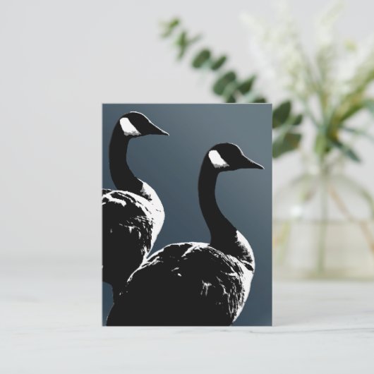 Canada Briefkaarten Custom Canada Goose Briefkaart (Staand voorkant)