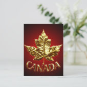 Canada Briefkaarten Gold Canada Souvenir Briefkaar (Staand voorkant)