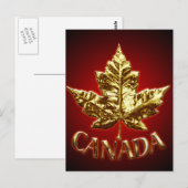 Canada Briefkaarten Gold Canada Souvenir Briefkaar (Voorkant / Achterkant)