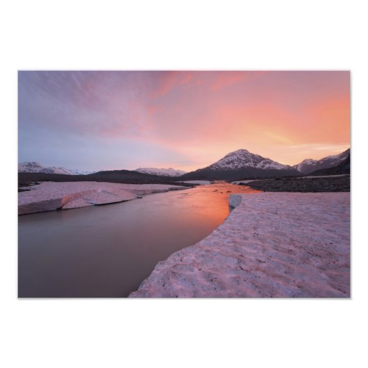 Canada, British Columbia, Alsek River Valley. Foto Afdruk (Voorkant)