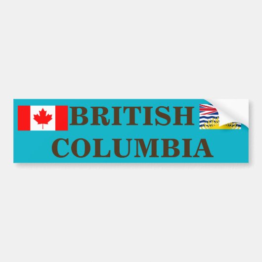 Canada - British Columbia Bumpersticker (Voorkant)