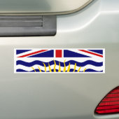 Canada British Columbia Flag Bumpersticker (Op auto)