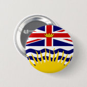 Canada British Columbia Flag Ronde Button 5,7 Cm (Voorkant /achterkant)