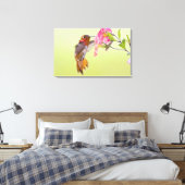 Canada, British Columbia, Rufous Hummingbird Canvas Afdruk (Insitu (Slaapkamer))