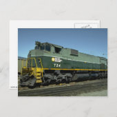 Canada, British Columbia, Ry MLW M630 Briefkaart (Voorkant / Achterkant)