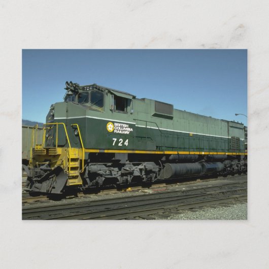 Canada, British Columbia, Ry MLW M630 Briefkaart (Voorkant)