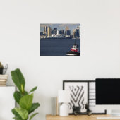 Canada, British Columbia, Vancouver. Downtown Poster (Thuiskantoor)