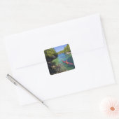 Canada, British Columbia, Vancouver Island. Zee Vierkante Sticker (Envelop)