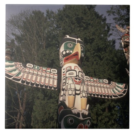 Canada, British Columbia, Vancouver.  Native Tegeltje (Voorkant)