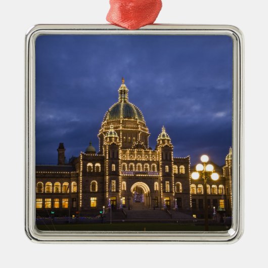 CANADA, British Columbia, Victoria. Avond Metalen Ornament (Voorkant)