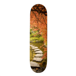 CANADA, British Columbia, Victoria. herfst Persoonlijk Skateboard