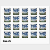 Canada, British Columbia, Yoho NP. Witte wolken Vierkante Sticker (Vel)