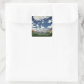 Canada, British Columbia, Yoho NP. Witte wolken Vierkante Sticker (Tas)