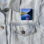 Canada, Brits-Columbia, Bowron Lakes Vierkante Button 5,1 Cm (In situ)